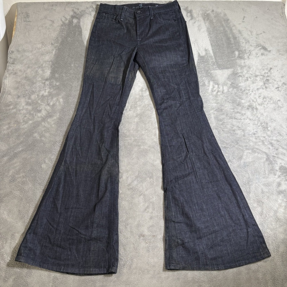 7 For All Mankind Vintage Insp. Women's Bell-Bottom Dark Wash Blue Jeans Size 27